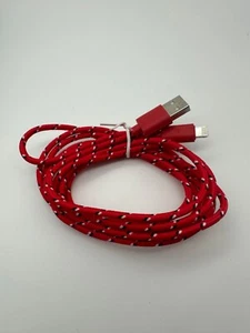 Fabric Braided USB Data Cable charger FOR iphones - Picture 1 of 10