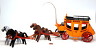 Playmobil Western Express Stagecoach Wagon Tongue Harness 4 Horses Whip 3803