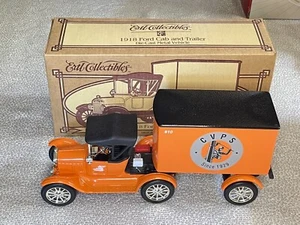 1998 Ertl Collectibles 1918 Ford Cab and Trailer CVPS 1/25 Replica Bank - Picture 1 of 12