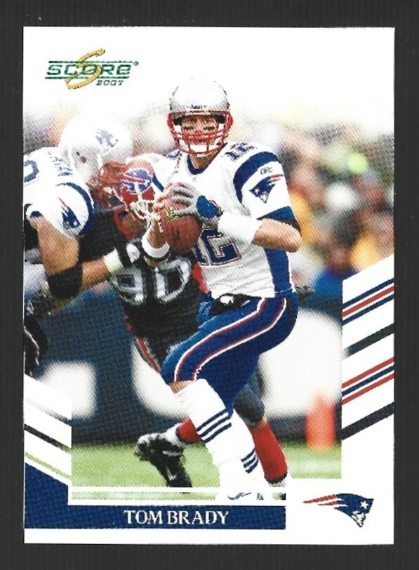 TOM BRADY 2007 SCORE BASE CARD #155 PATRIOTS TAMPA BAY BUCCANEERS - Image 1 of 1