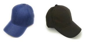 Adjustable High Ponytail Hat Messy Bun Ponycap Cap Coffee Brown Dark Denim Blue - Picture 1 of 7