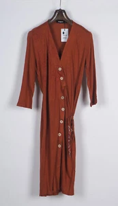 Desigual Women`s Dress Size XL Floral Linen Blend 21SWVKBH RRP: 119.95 Eur - Picture 1 of 7