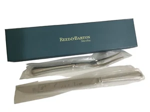 Reed And Barton Arlington Newton Braten Tranchiermesser Gabel Set Edelstahl Neu im Karton - Bild 1 von 3