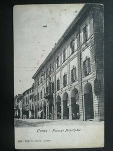 Cartolina Cuneo Palazzo Municipale Animata AD1002 - Picture 1 of 1