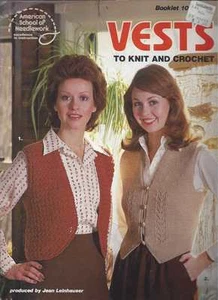 Beautiful Knit/Crochet PATTERN Booklet Vests - Picture 1 of 2