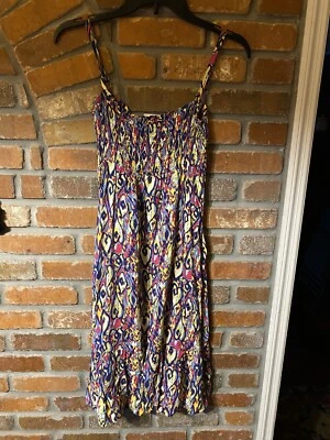 Vestido Bobble Brooks Niñas Niños Arco Iris Azul Rosa Rayón Elastizado Talla L 10/12 Foto 1 de 4