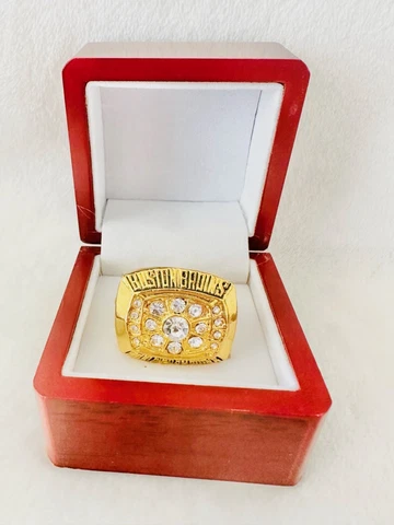 1972 Boston Bruins Stanley Cup Hockey Ring W Box, 🇺🇸 SHIP Cover
