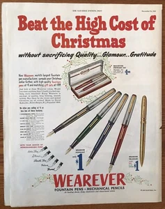 WEAREVER Fountain Pen Ad 1950 Ad - Picture 1 of 1