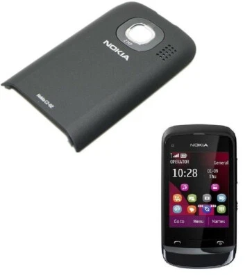 Cubierta de batería estándar gris puerta trasera carcasa repuesto para Nokia C2-02 Foto 1 de 4