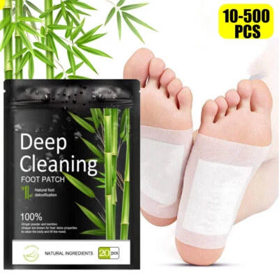 10-500pcs Foot Detox Patches Pads Toxins Deep Cleansing Herbal Organic Slimming - Image 1 of 4