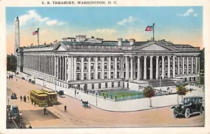 US-Finanzministerium Washington DC Straßenbahnen Postkarte L506 - Bild 1 von 2