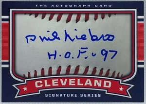 Phil Niekro handsignierte Cleveland Indians Signature Card - Bild 1 von 1