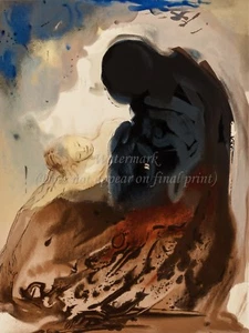 SALVADOR DALI Premium Canvas Print ALIYAH A Voice is Heard in Ramah. Israel - Picture 1 of 1