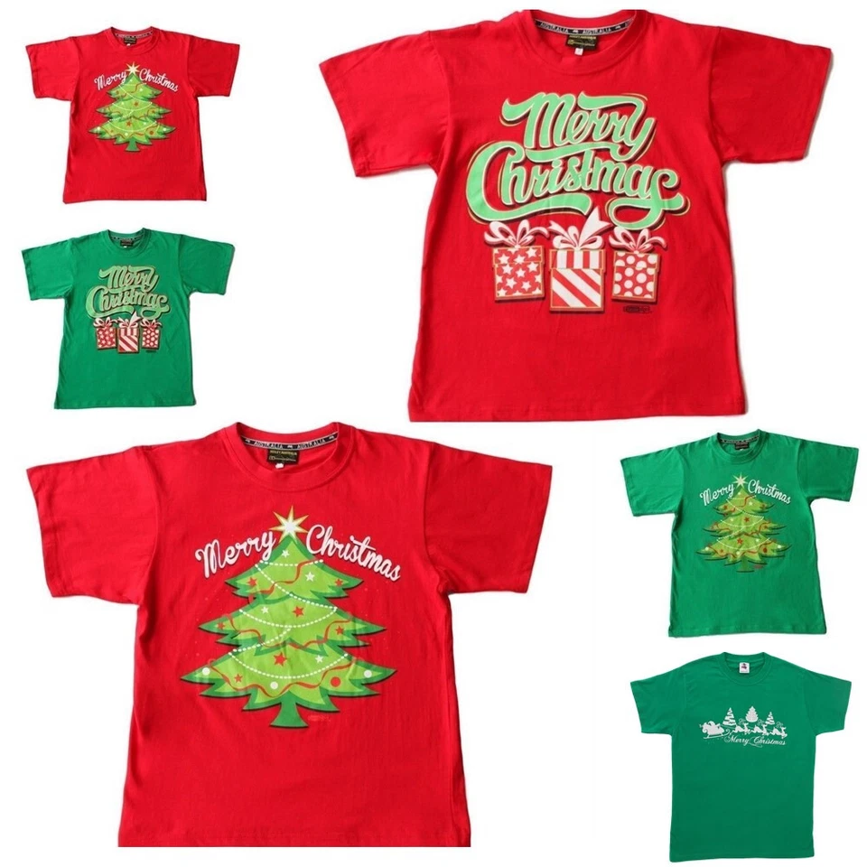 Adult Mens Womens Christmas Xmas T Shirt Unisex Tee 100% Cotton Red Green NEW B - image 1 of 1