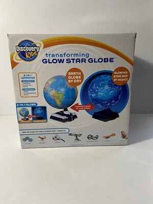 Globo Discovery Kids Transforming Glow Star. Novo. Caixa aberta. - Imagem 1 de 4