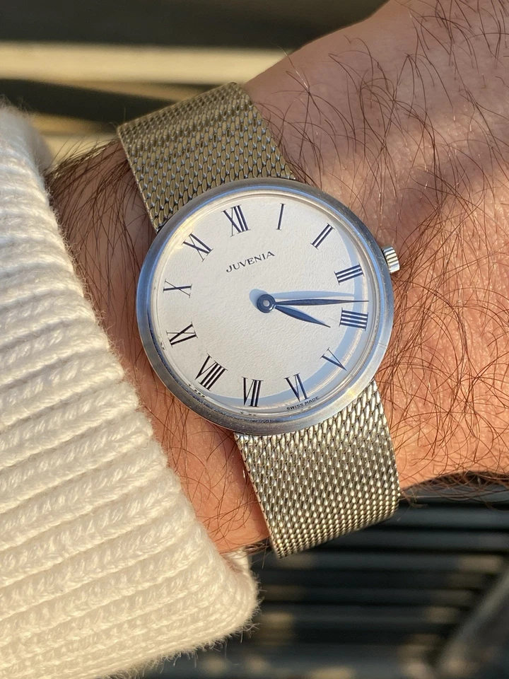 Orologio Watch Juvenia Ellipse NOS full Set Vintage Manual Swiss - Immagine 1 di 1