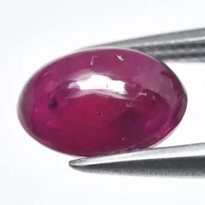 💎 1.43ct Natural Red Burmese Ruby Oval Cabochon - Heated Only No Glass Gemstone - Picture 1 of 4