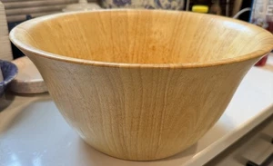 Clay Art Extra Large Wooden Salad Bowl 13.5 X7 Inches - Picture 1 of 7