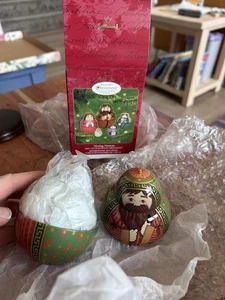 Hallmark Andenken verschachtelte Krippe 2001 Club Edition Ornament 5-teiliges Set Neu im Karton  - Bild 1 von 3