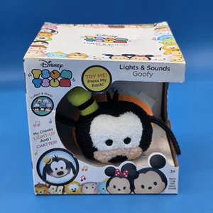 Disney Tsum Tsum Lights & Sounds Goofy Plush In Box Talking Cheeks Light Up Toy - Picture 1 of 6