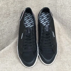 Superdry Zapatos Hombre Talla 9 Negro Parte Superior Baja Atlético Informal Zapatillas con Cordones 42 - Imagen 1 de 9