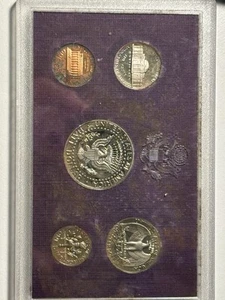 1989 Proof set CN-Clad Kennedy Half dollar Washington - (OGP) 5 coins - Picture 1 of 12