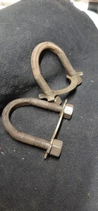 Early Holden Drive Shaft U Bolt With Nuts And New Lock Tab. suit HR era. - Picture 1 of 2