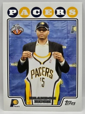 08-09 Topps Brandon Rush Rookie Card (Indiana Pacers) #208 Foto 1 de 2