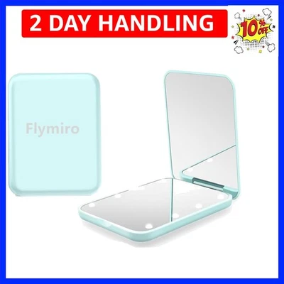 Compact Travel Makeup Mirror, 1x/3x Magnification, Handheld Mirror for Purse,... - Image 1 of 4