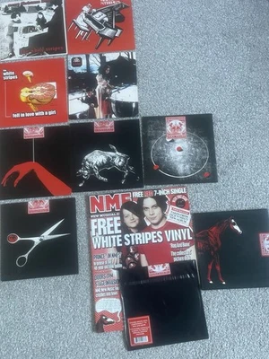 10x White Stripes 7” Vinyl & Magazines/jack White/Meg/NME/indie/sounds/rock/punk - Image 1 of 4
