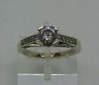 925 Silver & Cubic Zirconia ring   M   6 1/4   3.2gms