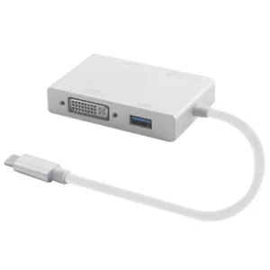 4 in 1 USB-C Type-C to 4K HDMI VGA DVI Converter USB 3.0 Hub Adapter For Mac A - Picture 1 of 5