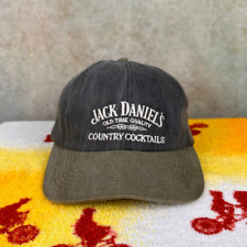 Vintage Jack Daniels Country Cocktails Hat One Size Gray 90s Whiskey USA Made