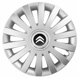 4x15" Wheel trims covers fit Nemo Berlingo Van C4  15" silver new logo - Picture 1 of 4