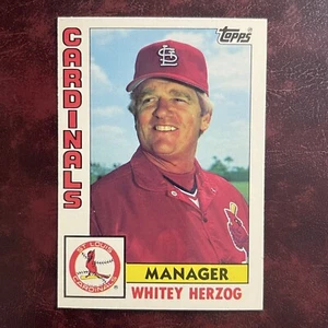1984 Topps TIFFANY Set WHITEY HERZOG #561 ST. LOUIS CARDINALS - NM/MINT - Picture 1 of 2