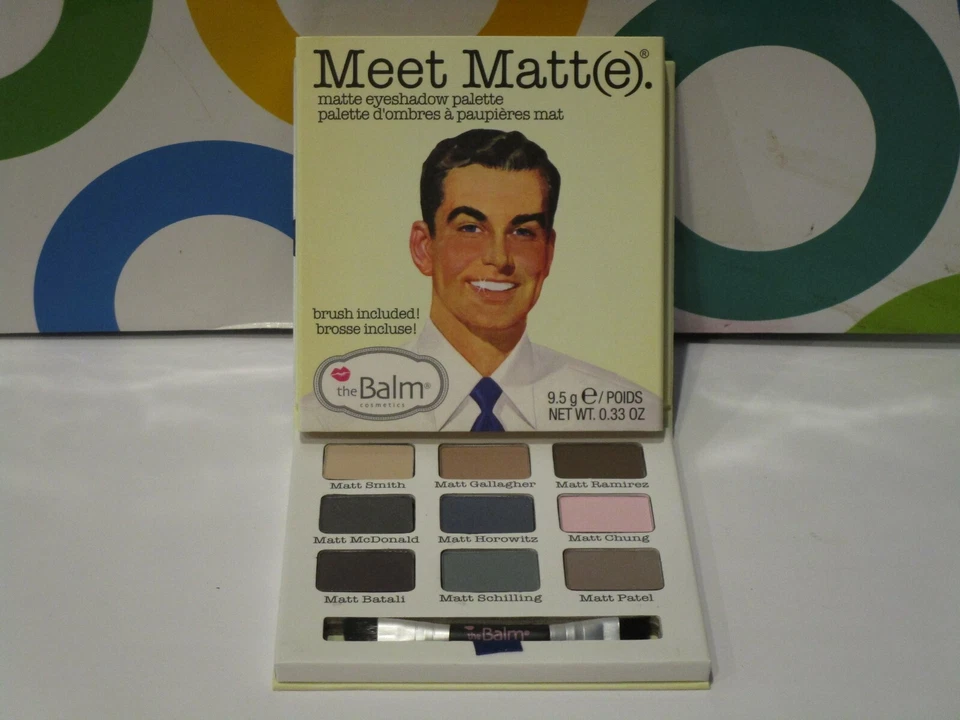 THE BALM COSMETICS ~ PALETA DE SOMBRAS DE OJOS MATE MEET MATT(E) ~ 0,33 OZ EN CAJA Foto 1 de 1