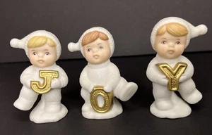 Homco Snowbabies Estatuillas Alegría Navidad Snowbuddies #51021 Caja de Porcelana Blanca - Imagen 1 de 22