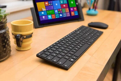 GENUINE Microsoft Designer Bluetooth Desktop Keyboard & Mouse 7N9-00001 - Black - Image 1 of 4
