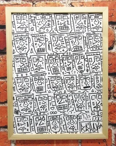 QUADRO/DISEGNO ACQUERELLO 12x16 ORIGINALE FIRMATO. TELAIO IN LEGNO. BRADY 2024 - Foto 1 di 9