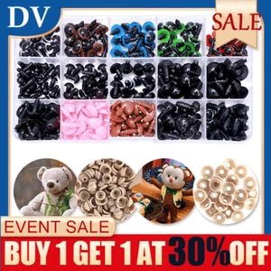 560PCS Safety Noses Eyes&Washers For Soft Toys Teddy Bear Doll Making Craft Set - Picture 1 of 14