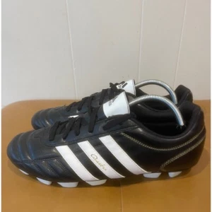 Adidas Questra Turf Soccer Cleats Black White Stripes Mens Shoes Size 11.5 - Picture 1 of 10
