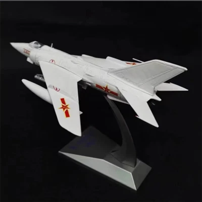 1/72 比例中国 Q-5 Fantan 攻击飞机压铸金属白色模型玩具  — 第 1/4 张图片