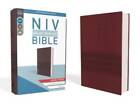 NIV, Bible Value Thinline, gros caractères, tendre cuir, Bourgogne, confort - BON