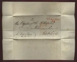 IRELAND 1821 FREEFRANK ENTIRE KILKENNY-DUBLIN - Picture 1 of 2