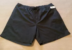 Harbor Bay DXL Men's Black Elastic Waist With Pockets Swim Trunks 3XL NWT - Picture 1 of 14