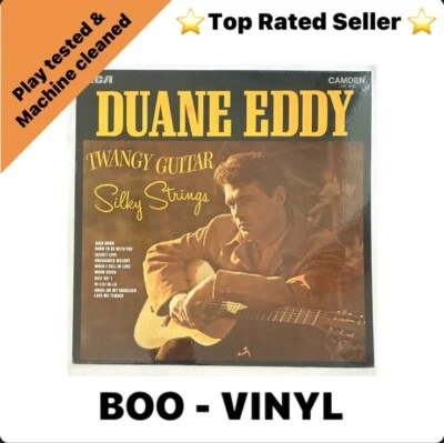 Duane Eddy - Twangy Guitar Silky Strings - Vinyl Record LP CDS 1072 EX / VG+ - Image 1 of 4