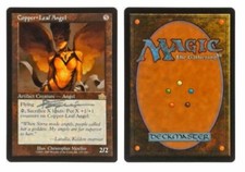 1x  Copper-Leaf Angel: V0186: Signed/Autographed: Christopher Moeller: Silver Pi