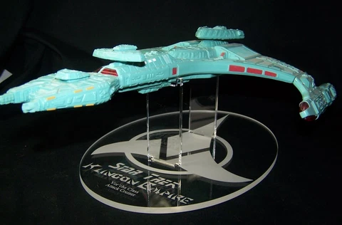 acrylic display stand for Playmates Star Trek Klingon Attack Cruiser Cover