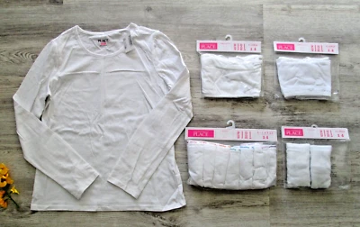 ❤ PLACE girls LOT Bralette Underwear Brief NEW XL 14 cotton NWT  Shirt - Image 1 of 4