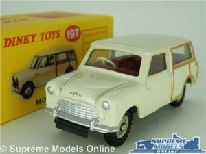 MORRIS MINI TRAVELLER CAR MODEL DINKY 1:43 SIZE 197 ATLAS WOODY CREAM AUSTIN T3 - Picture 1 of 4